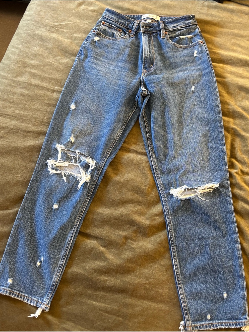 Abercrombie & Fitch Blue Denim High-Rise Jeans- Curve Love